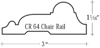 CR 64 Chair Rail